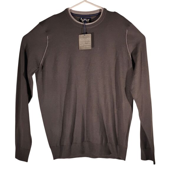 Joseph Abboud sweater mens M Medium gray crew neck long sleeve JOE merino wool - Picture 1 of 9